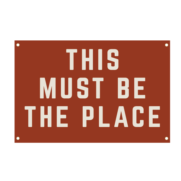 This Must Be The Place | Natural Canvas Wall Hanging
