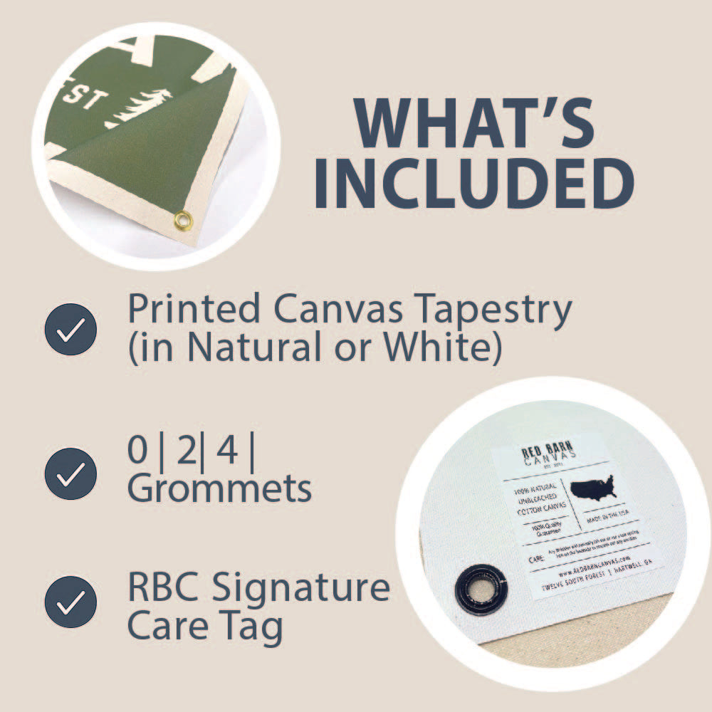 Paddle Your Own Canoe | Natural Canvas Wall Hanging