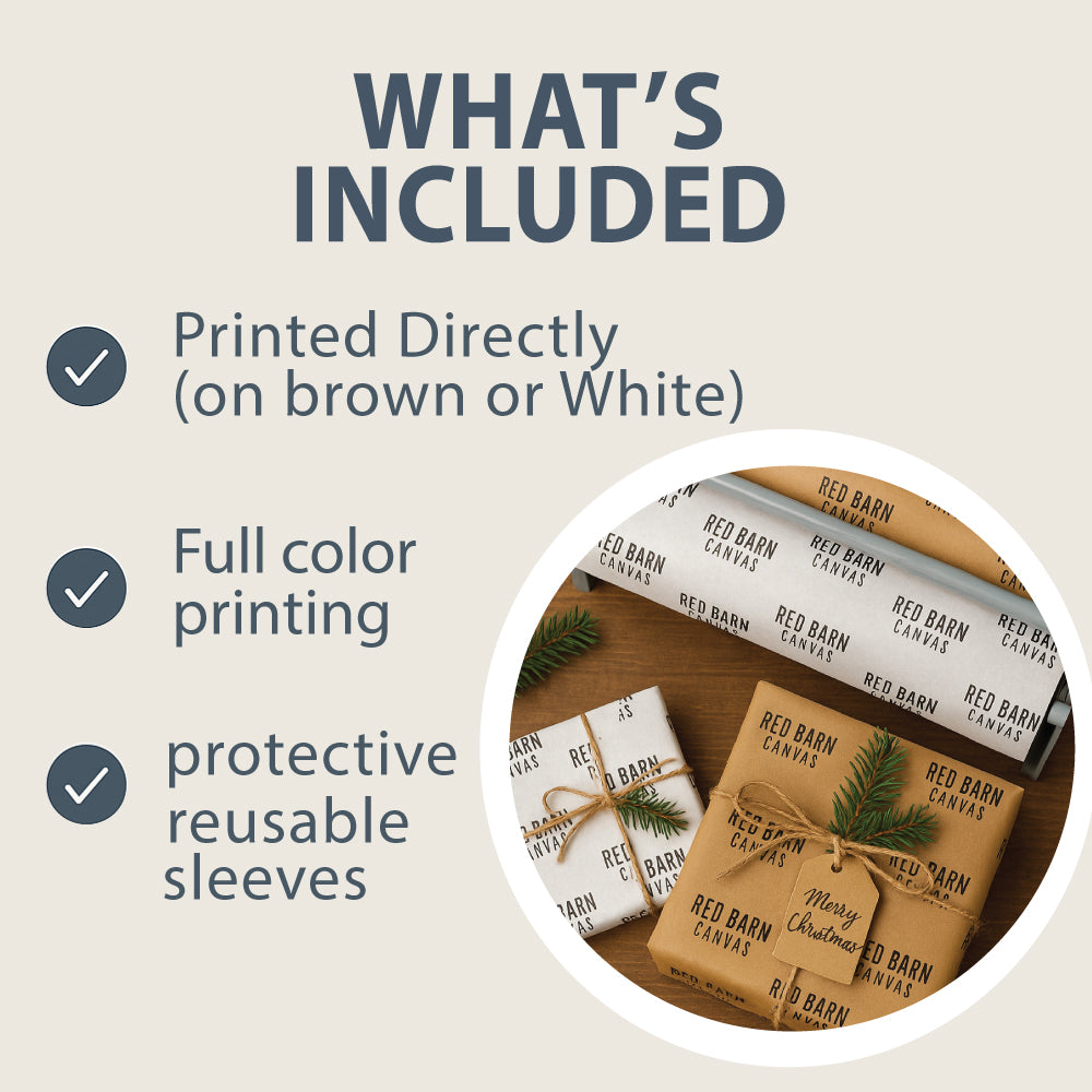 Your Logo Small Roll | Custom Gift Wrap