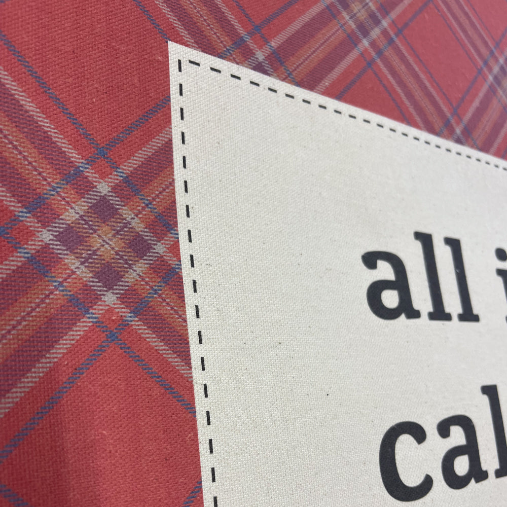 All Is Calm, All Is Bright,  Christmas Canvas Banner